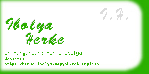 ibolya herke business card